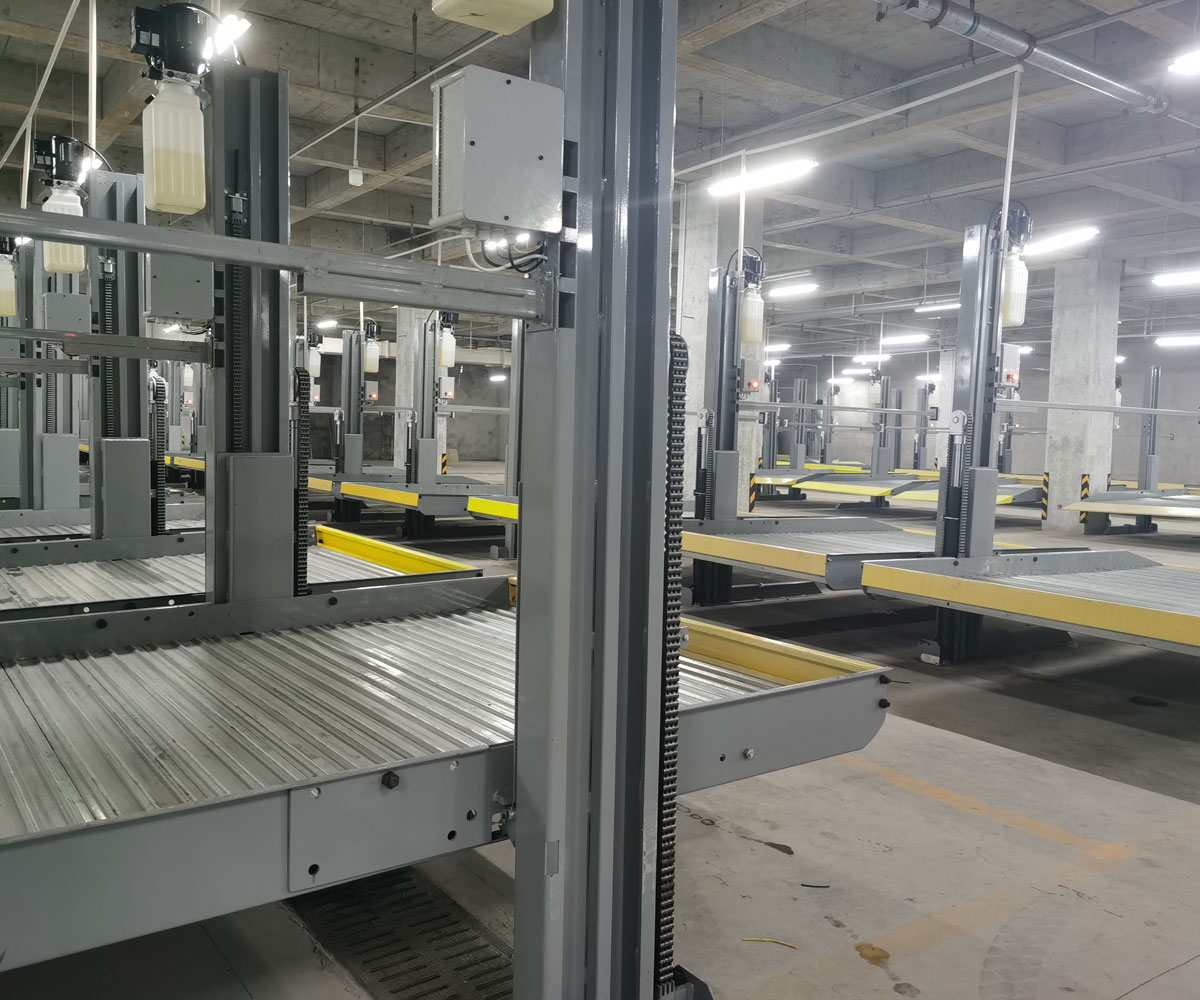 天柱兩柱式立體停車場安裝