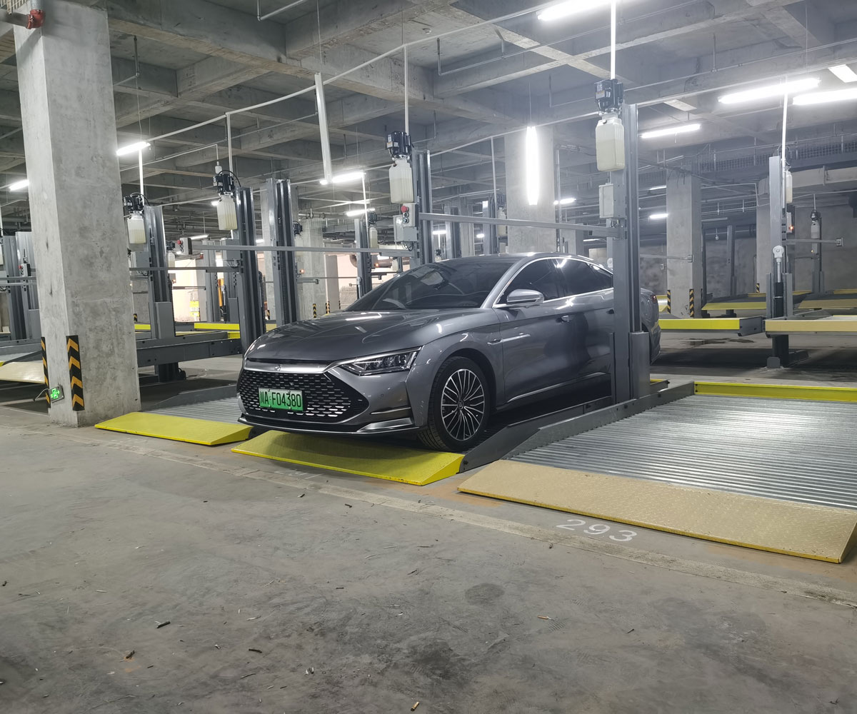 兩柱簡易升降停車位改造
