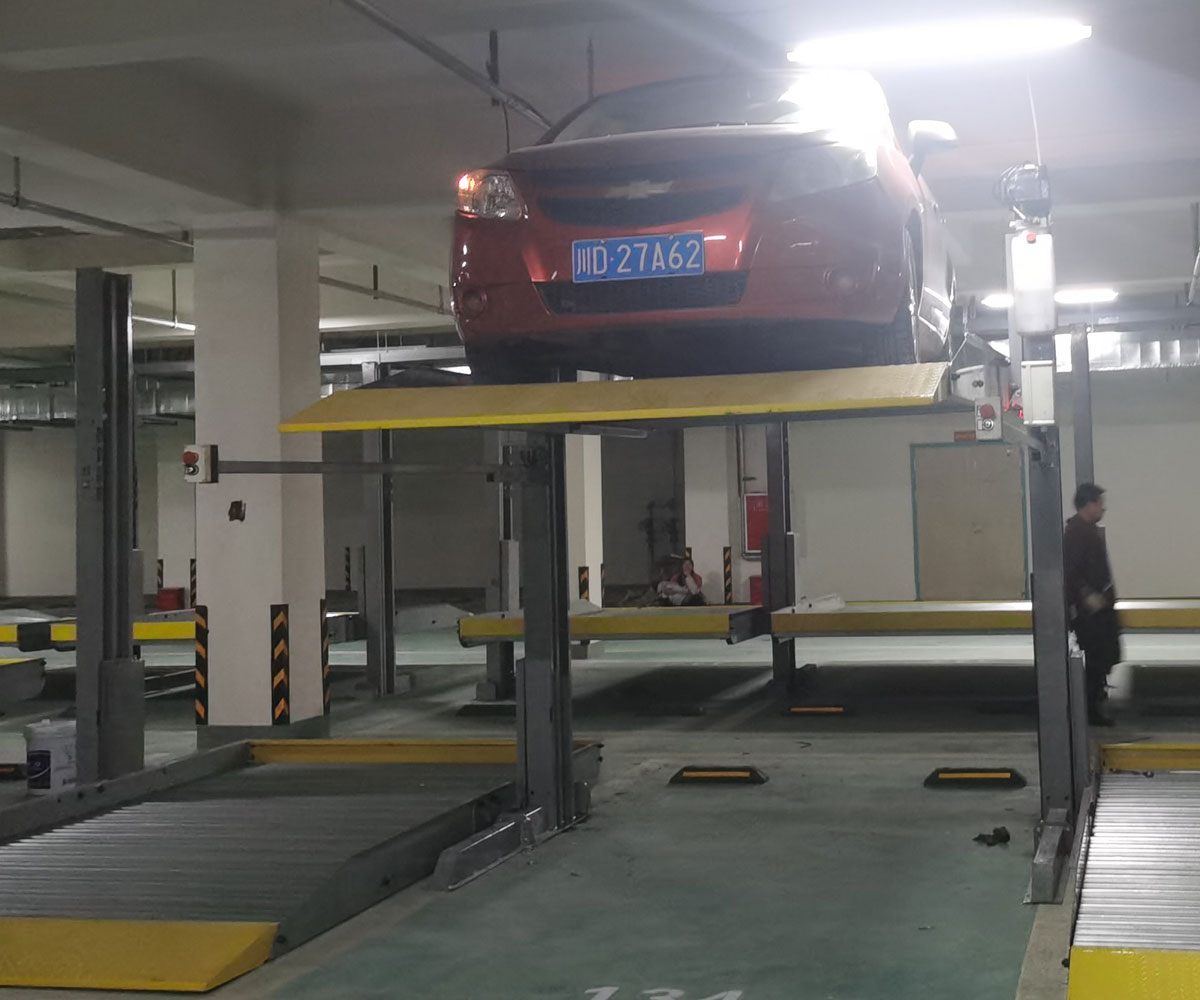白云地下室雙層簡易類立體停車場設備