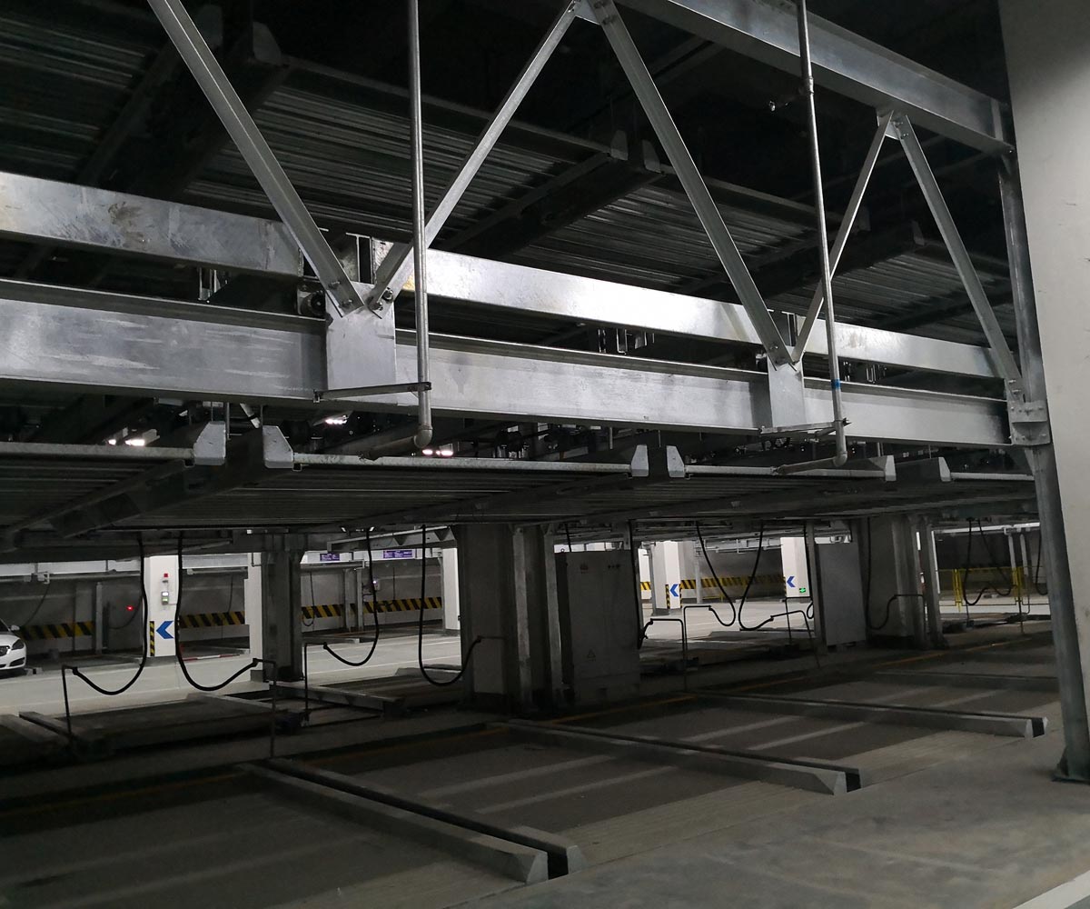 負一正二地坑PSH3D1三層升降橫移機械式停車設備